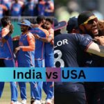 INDIA vs USA in today’s T20 World Cup of Cricket