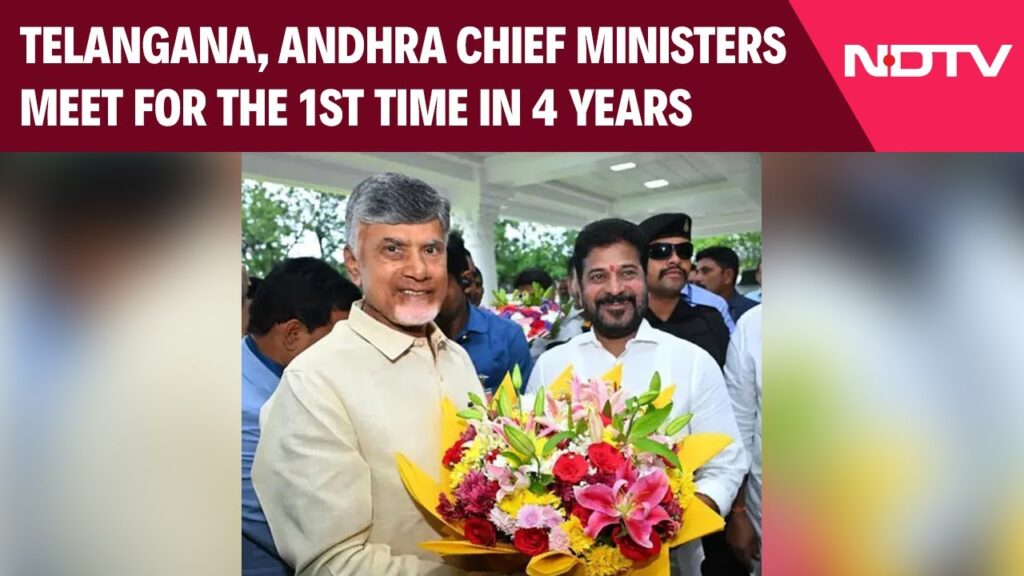 Ten years later, a thaw: Telangana and Andhra chief ministers greet each other and start tough talks.